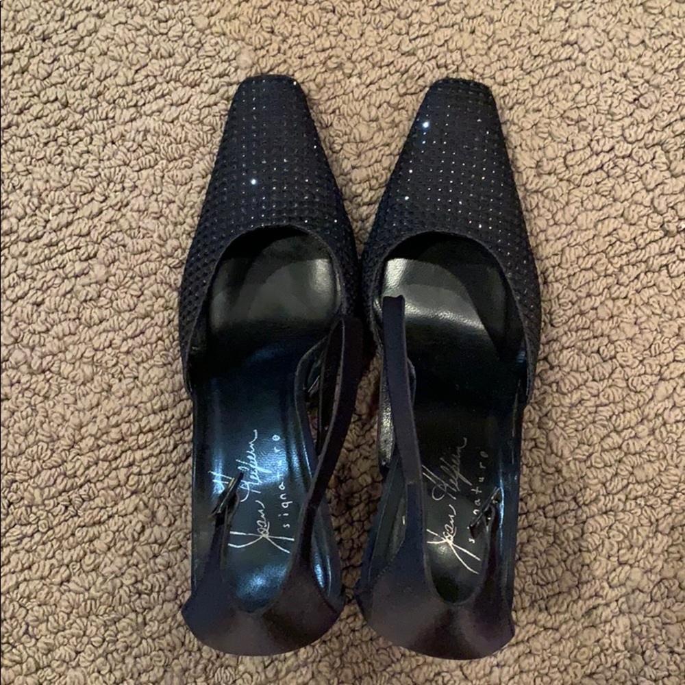 Joan Helpern Sparkly Black Heels